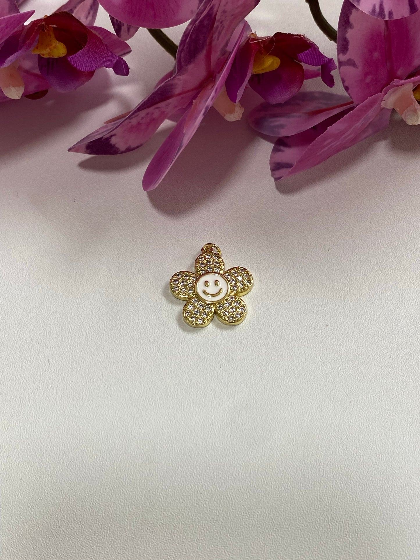 Floresitas Daysi con carita feliz