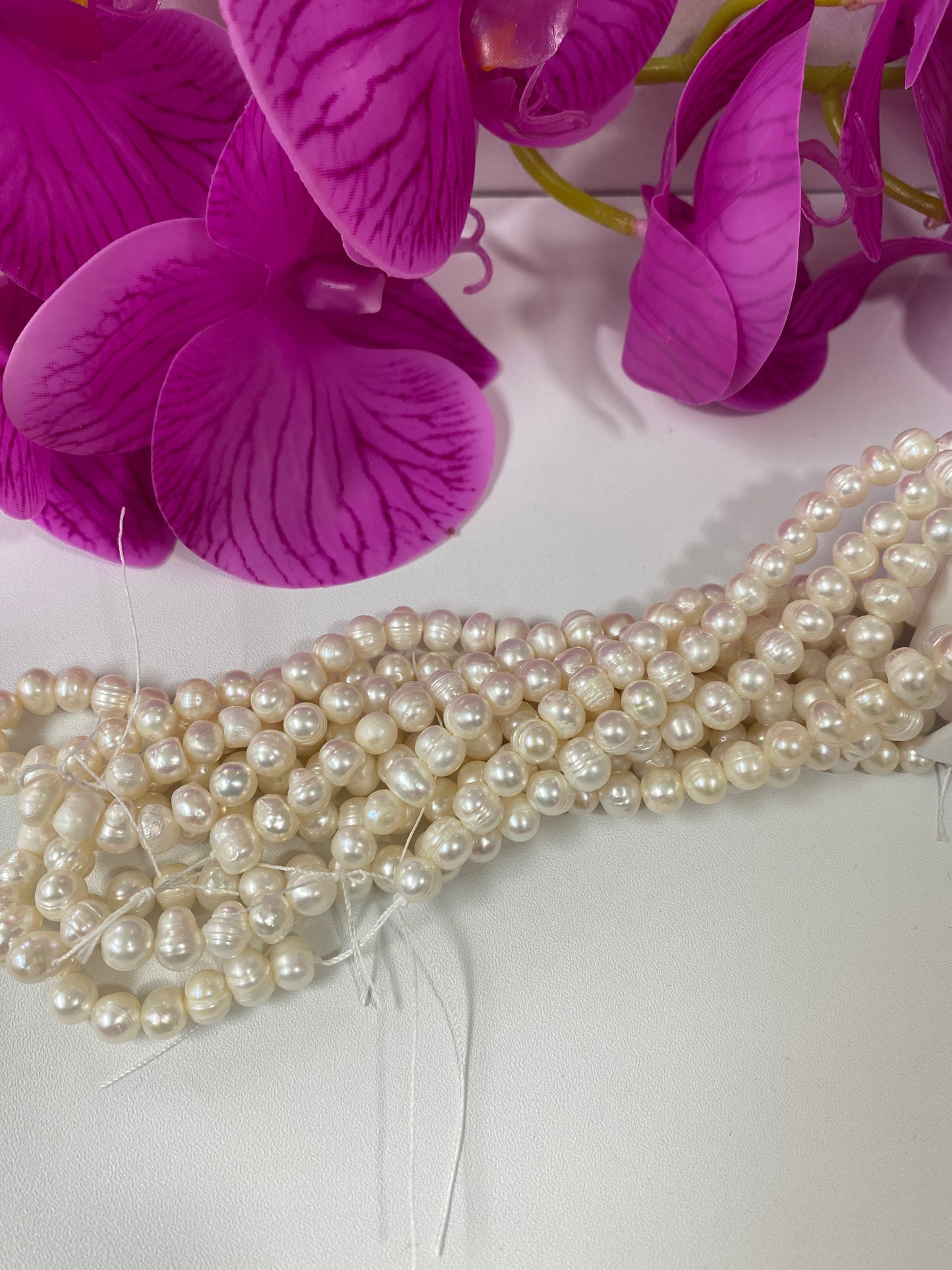 Beads 6-7mm Ristra de 14 pulg.