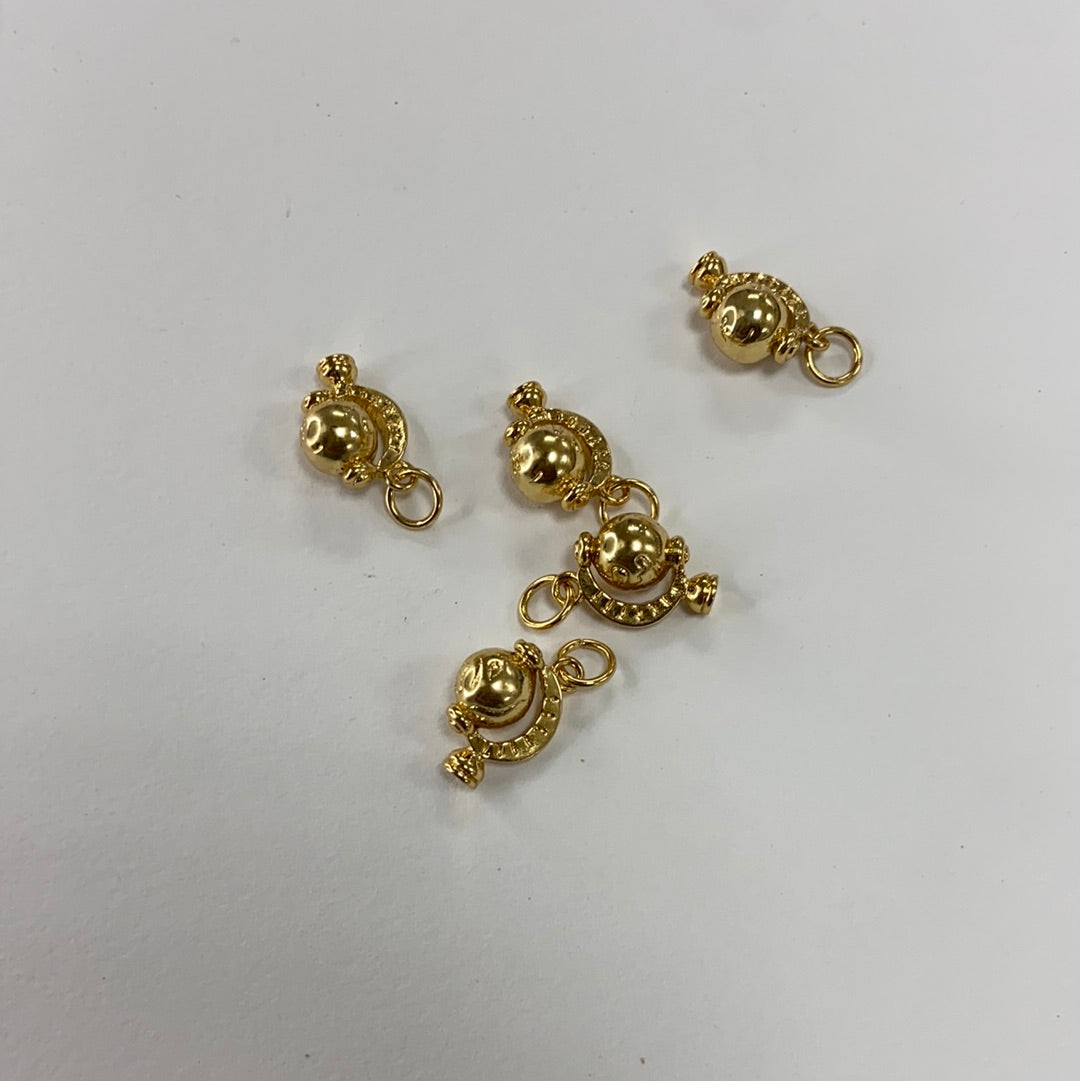 Gold World Charm
