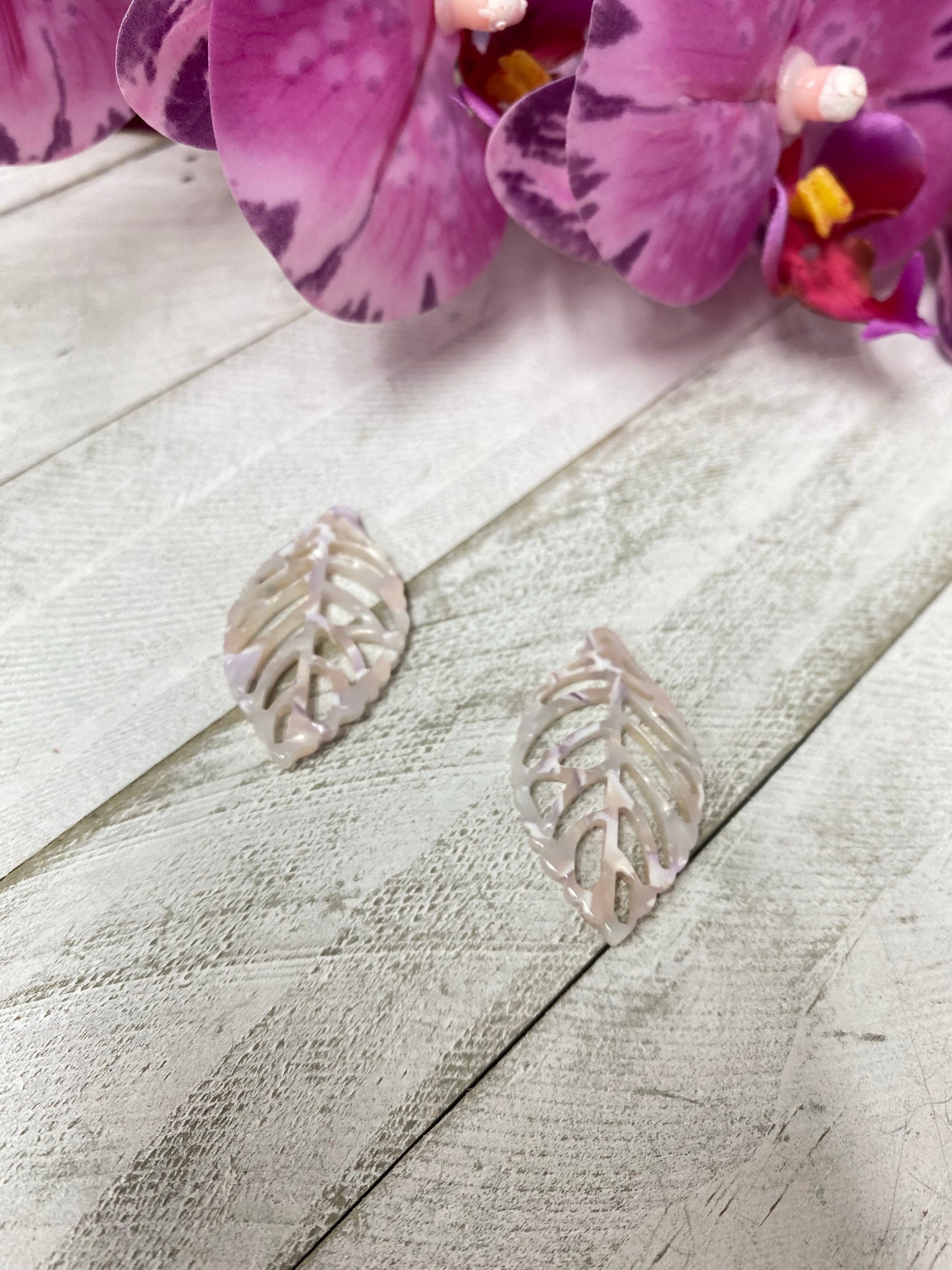 Beads hojas marmoleadas