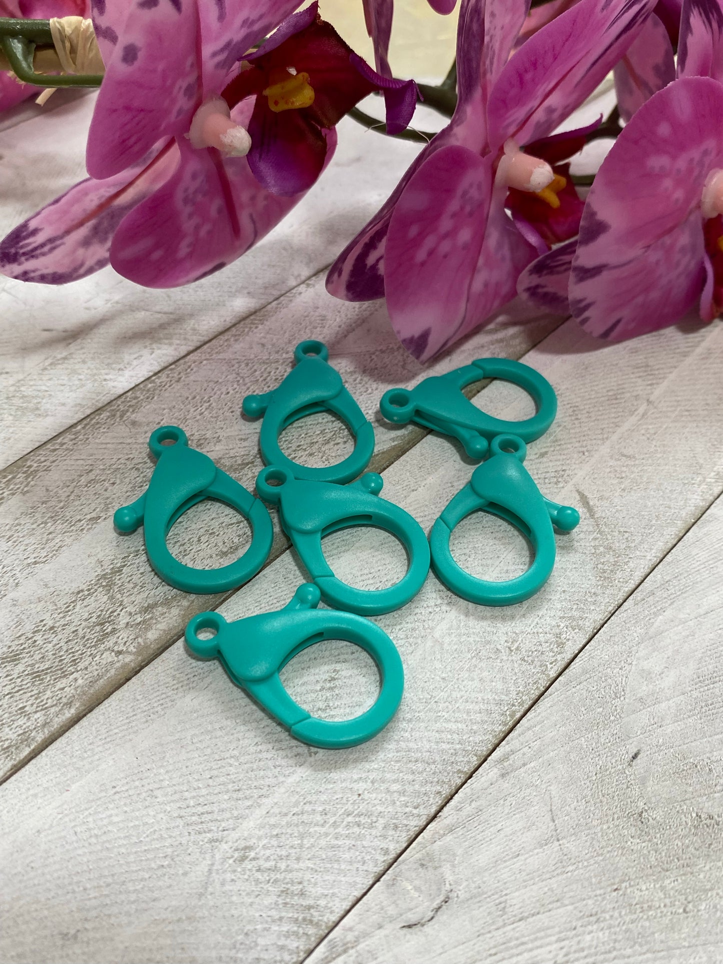 Cierre turquesa plastico