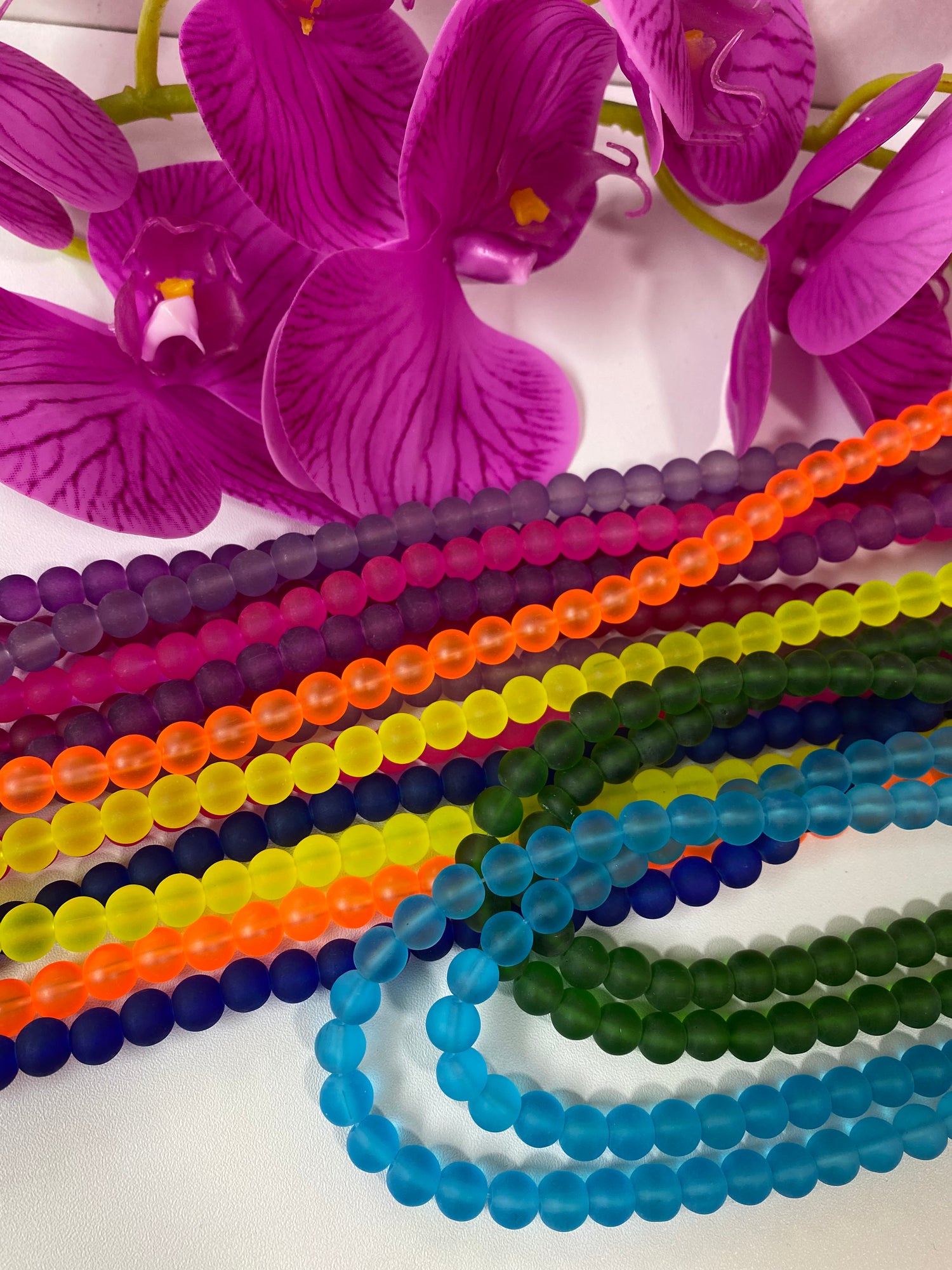 Ristras Froasted Beads