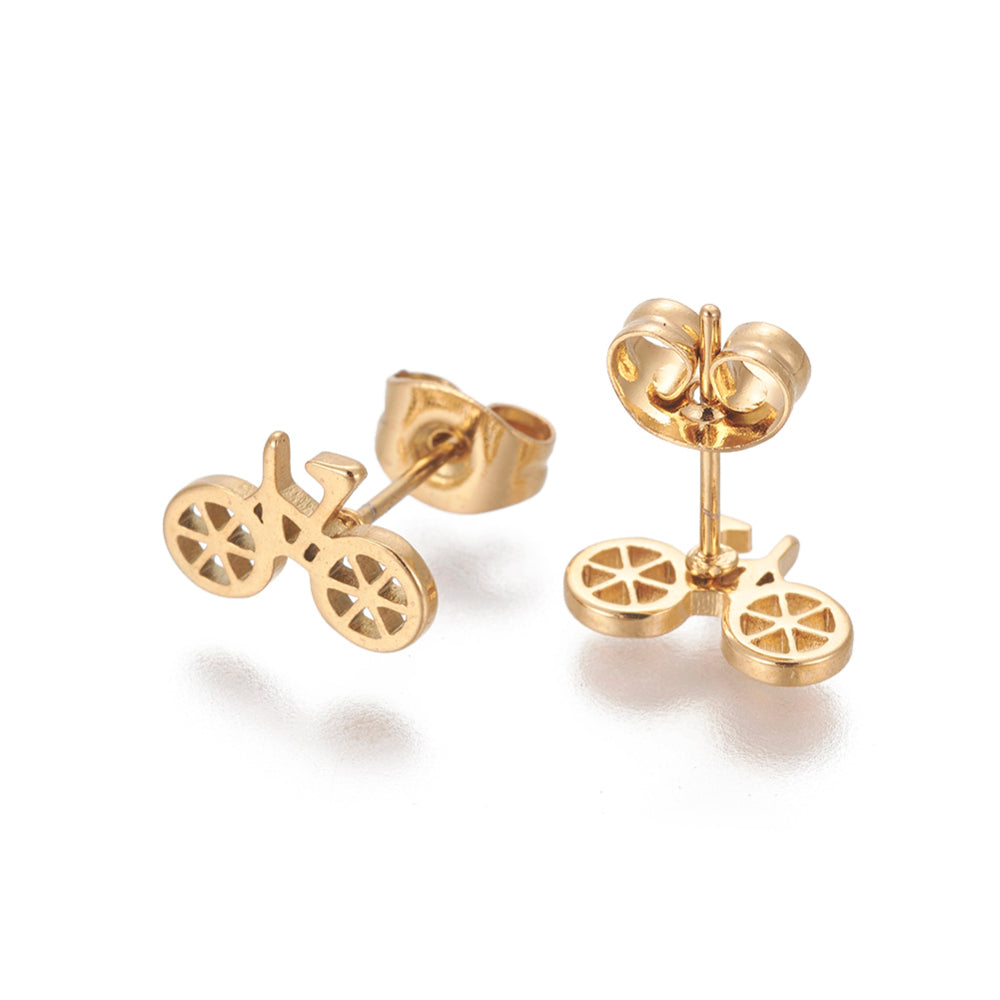 Bicycle Stud Earrigs