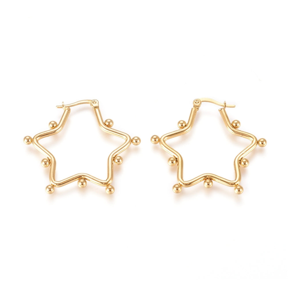 Big Star Hoop Earring