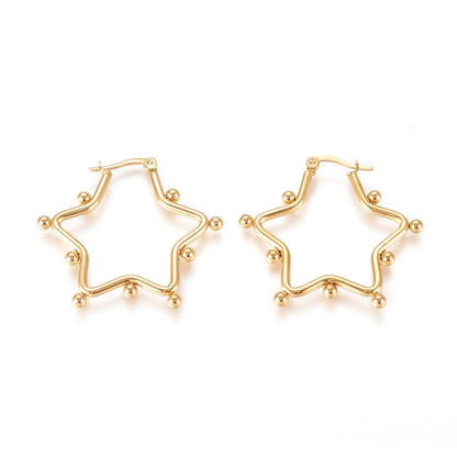 Big Star Hoop Earring