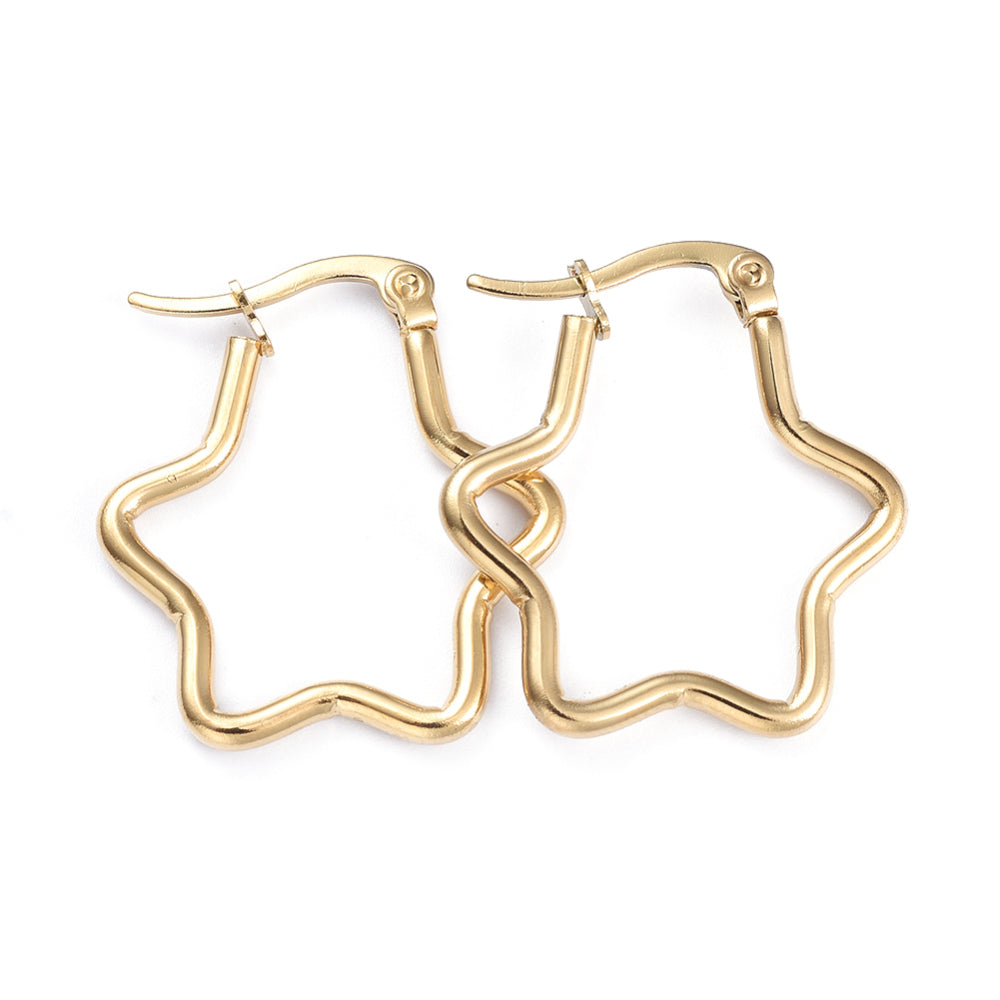 Star Hoops Earring