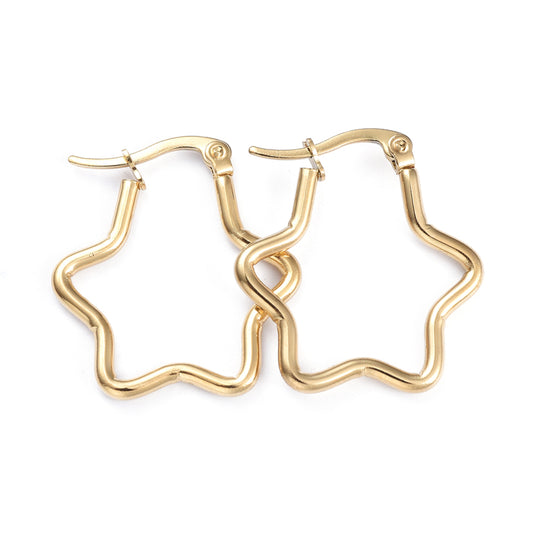 Star Hoops Earring