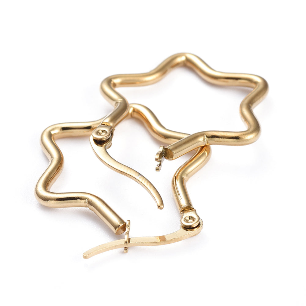 Star Hoops Earring