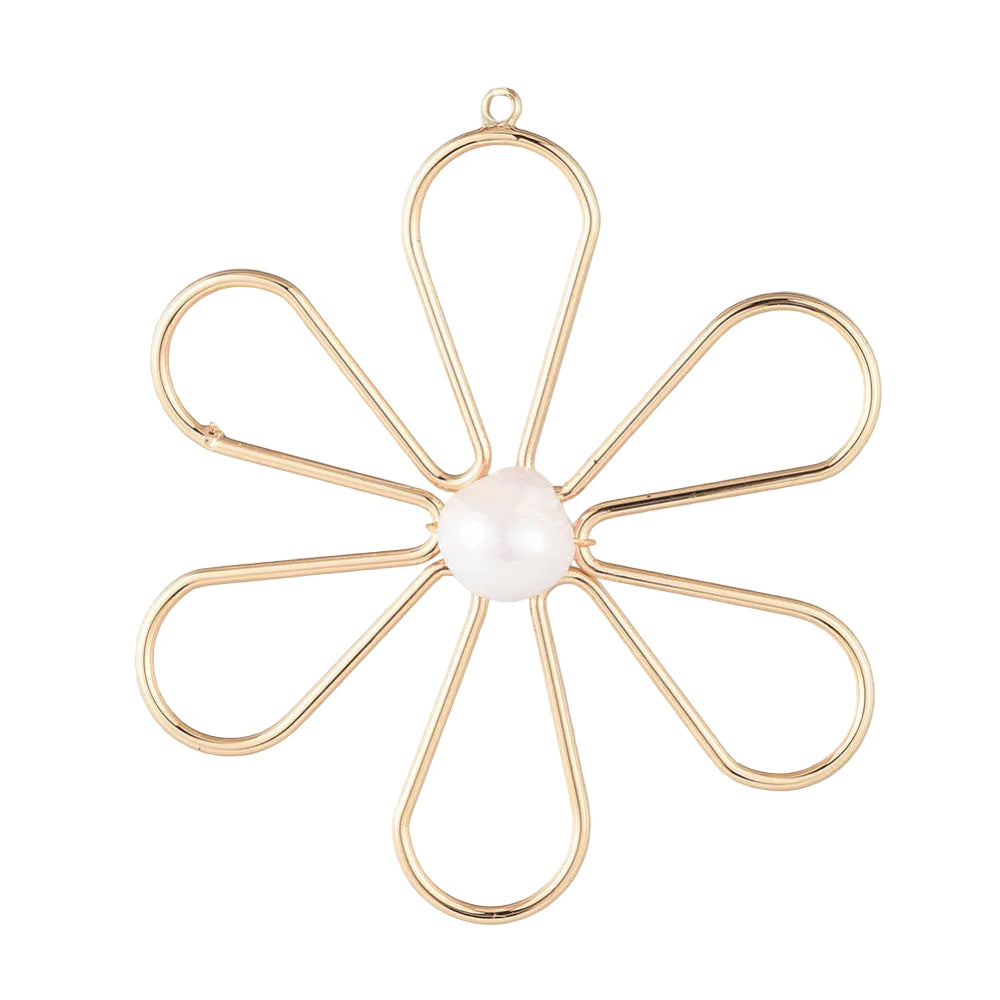 Flower Charm with Pearl
