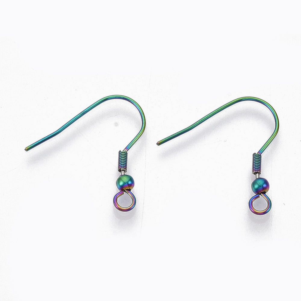 Neon Chrome hook earring