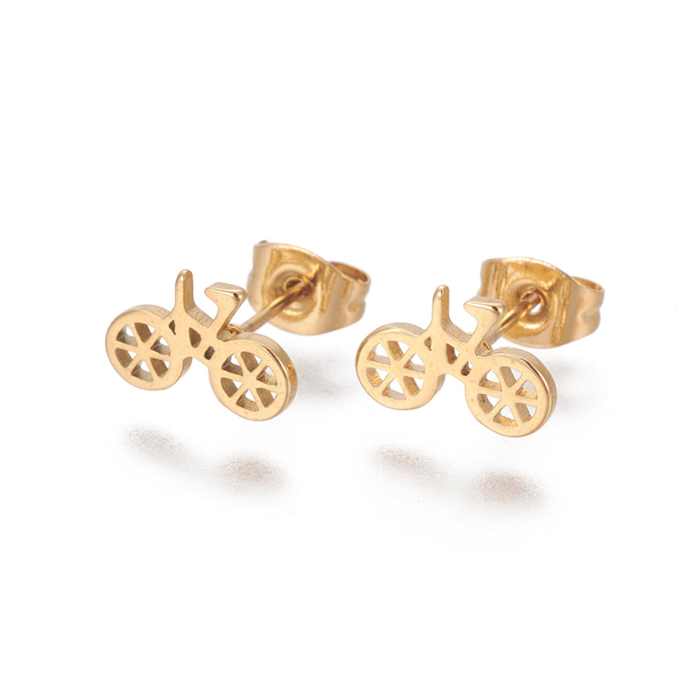 Bicycle Stud Earrigs
