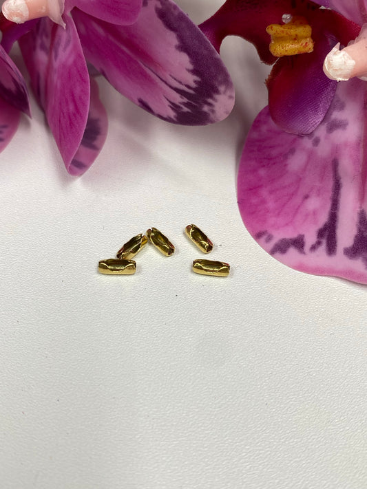Cierre militar dorado 2mm