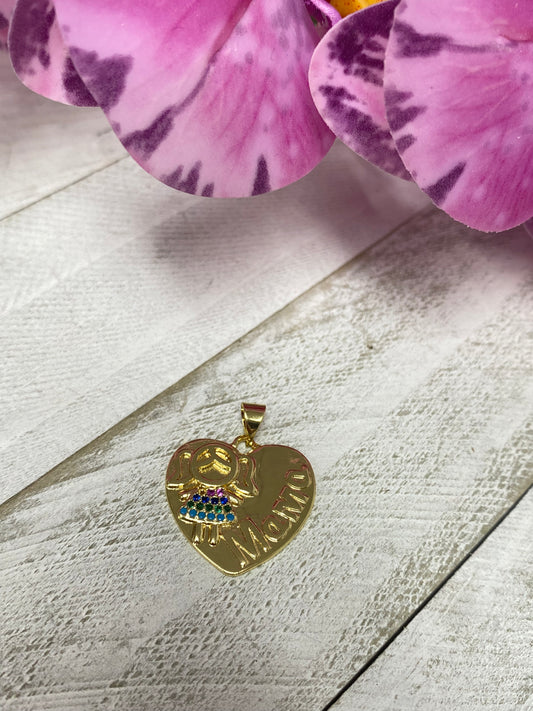 Charms corazón mamá