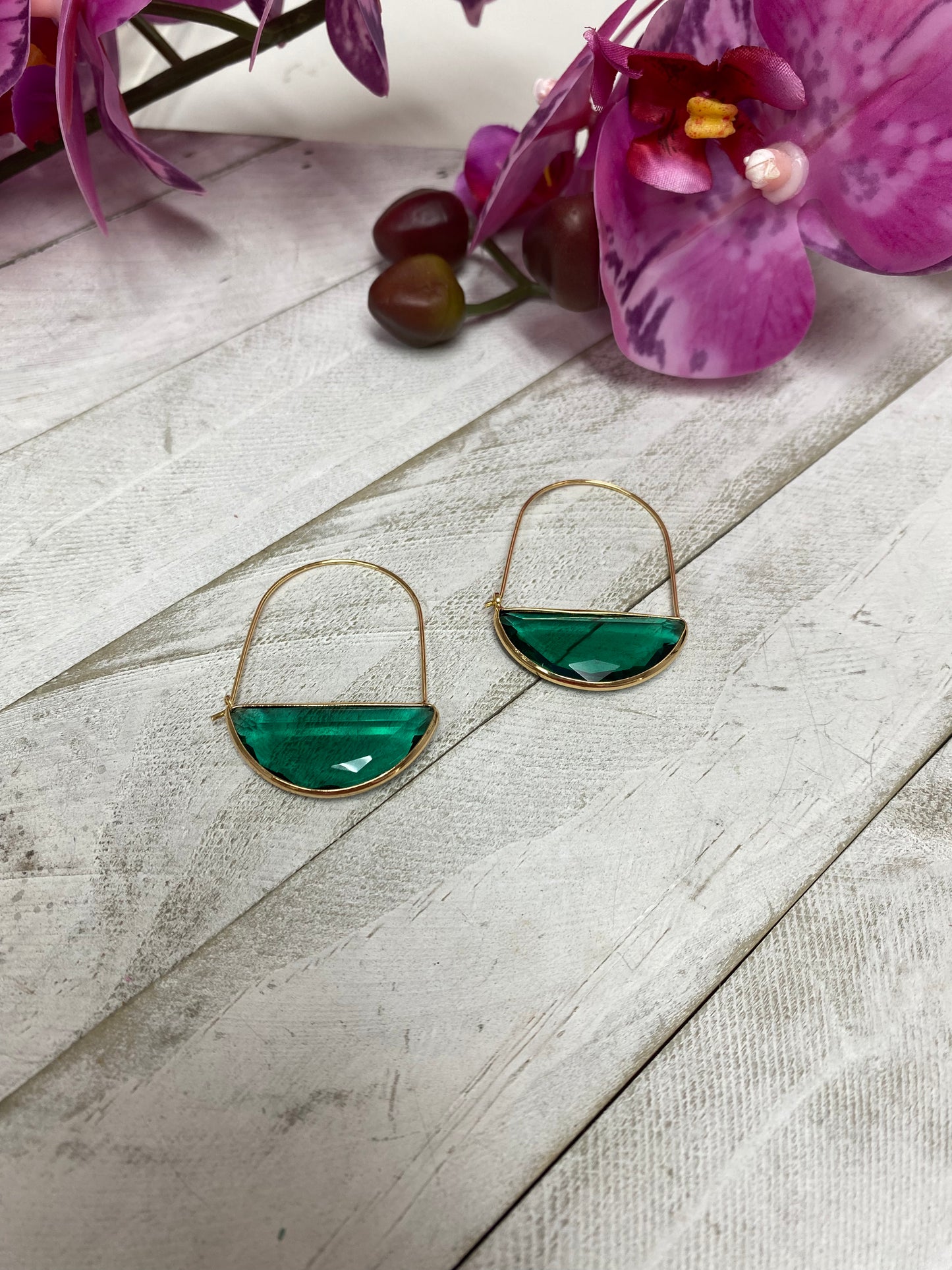 Emerald Earrings