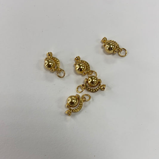 Gold World Charm
