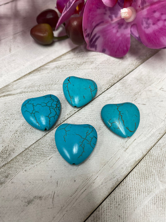 Corazon turquesa pequeñas