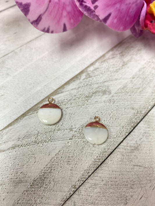 Pendants nacar con dorado