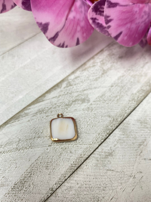 Pendant nacar cuadrado