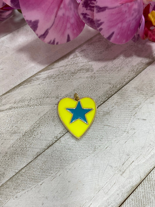 Corazón Estrellado enchp. 18k