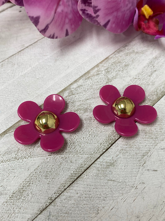 Daisy  Flower con centro en dorado