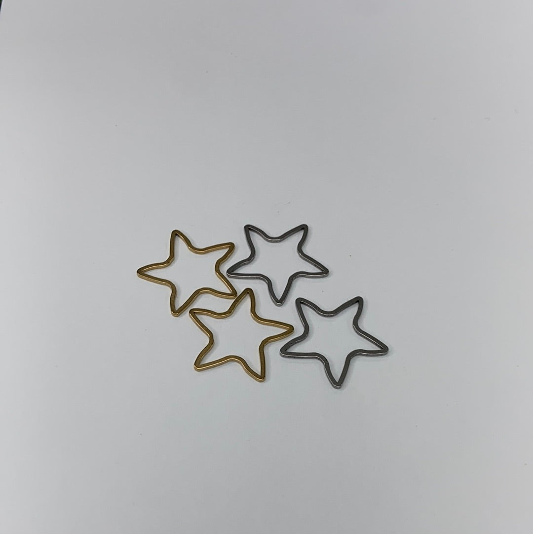 Stars Gold and Silver Stainless Steel