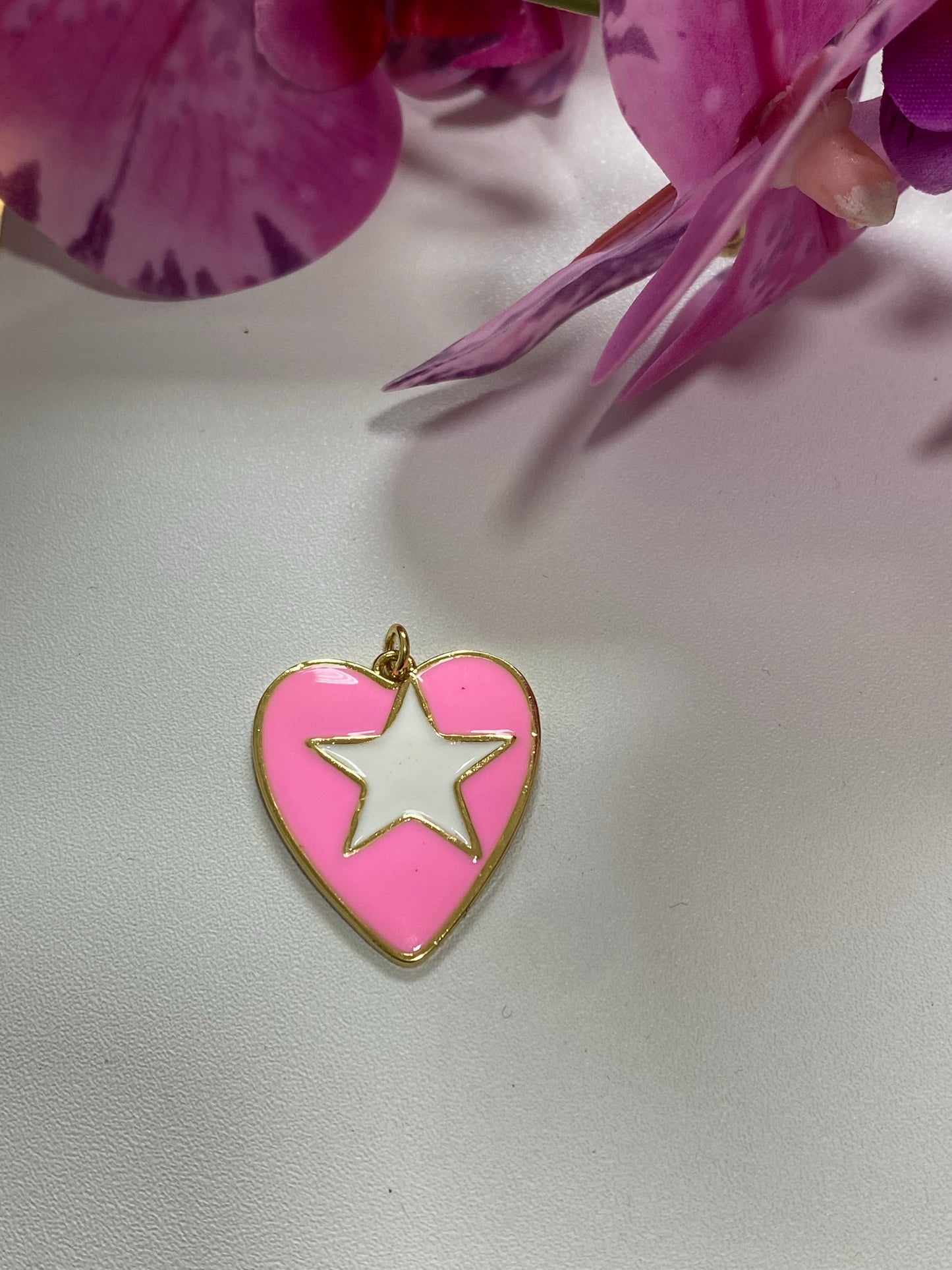 Corazón Estrellado enchp. 18k