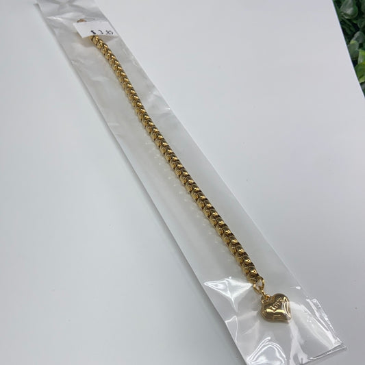 Pulsera Oro en Stainless Steel con Corazón