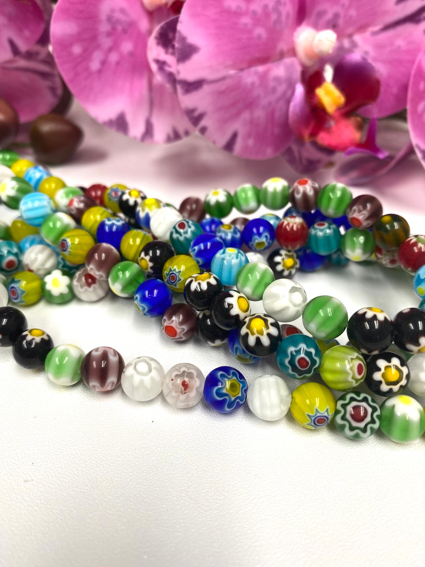 Millefiori big beads