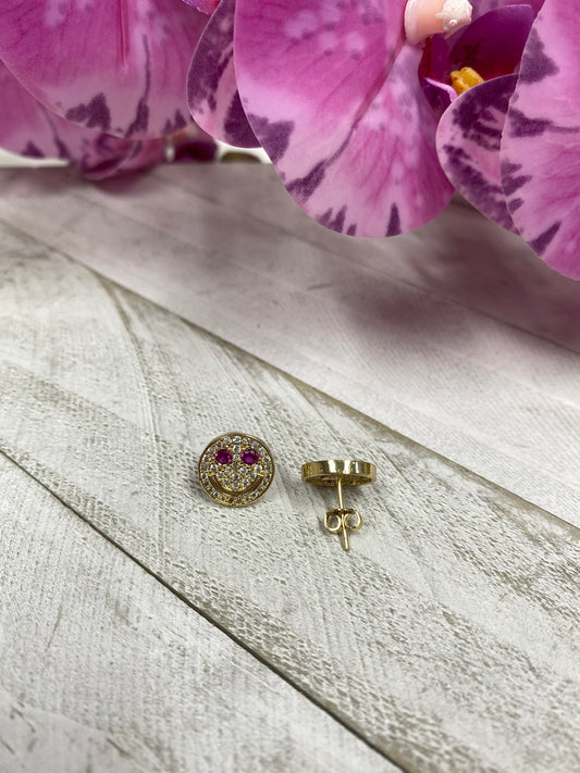 Happy face Studs
