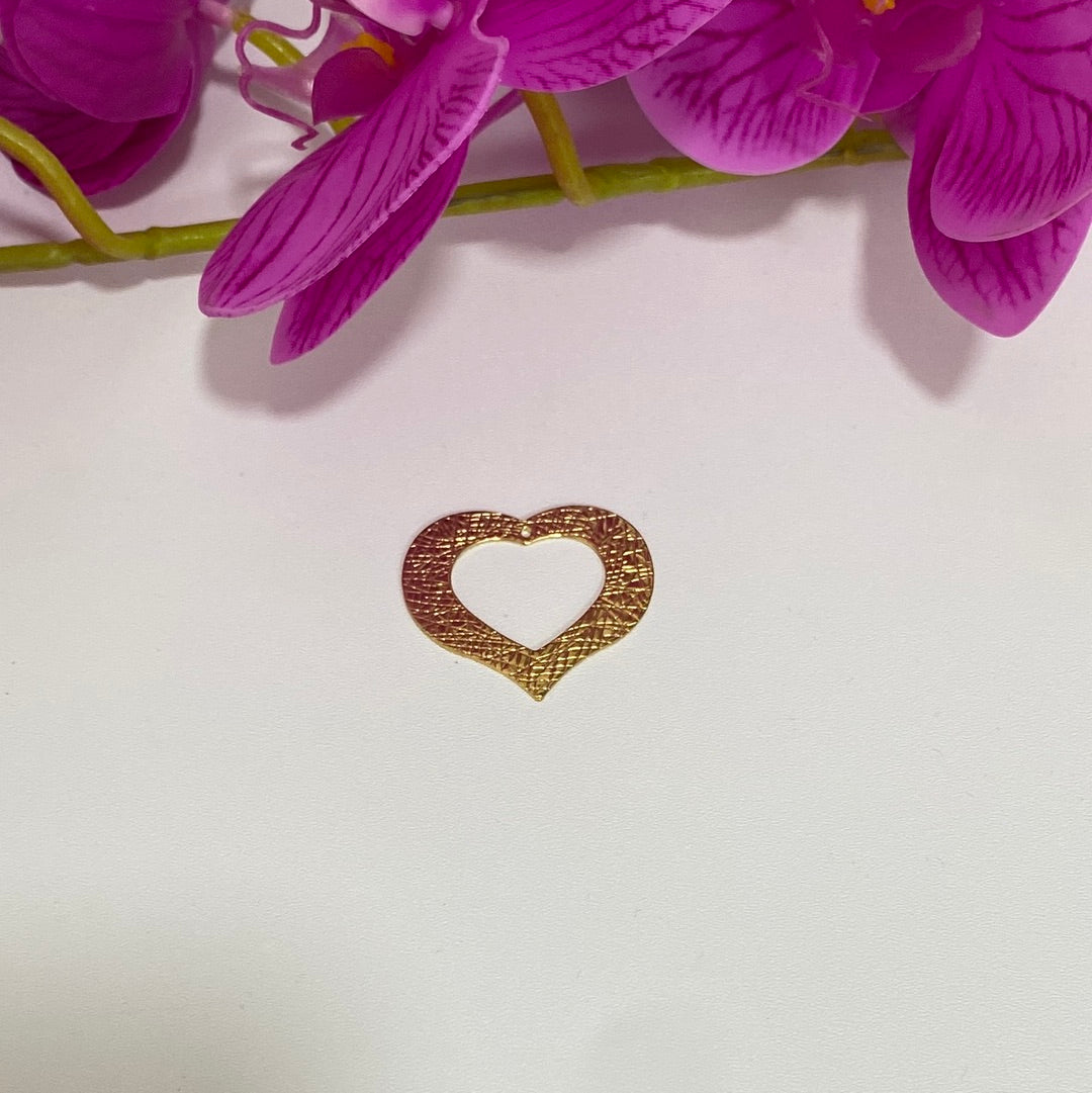 Charms corazon brocada