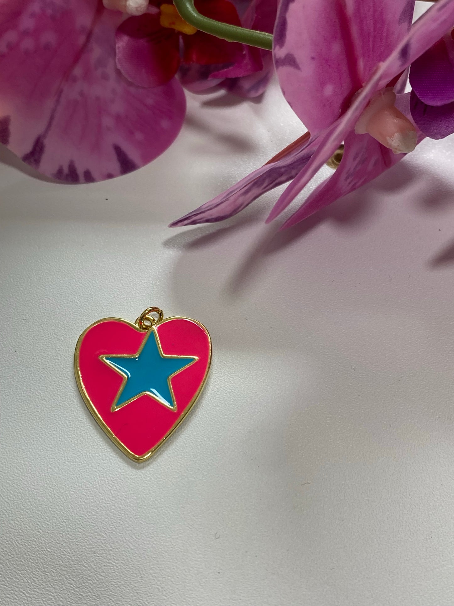 Corazón Estrellado enchp. 18k