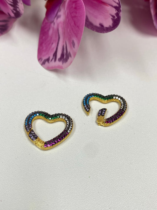 Cierre corazón zirconia